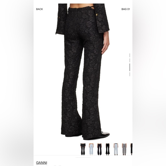 ganni jacquard trousers - Picture 2 of 4